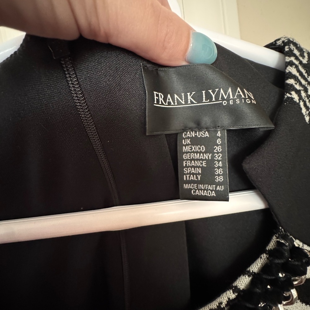 Frank Lyman Design Zebra Print Long Sleeve Dress - Picture 6 of 6